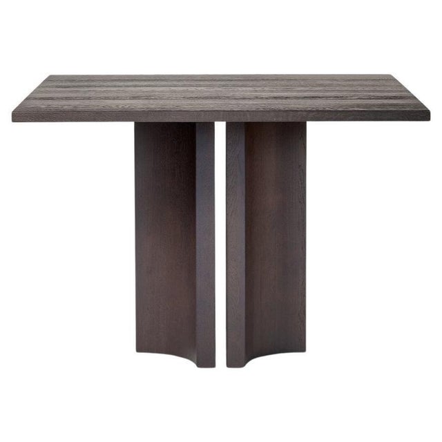 Gold Aperta C1 120 American Walnut Square Dining Table by Mokko Amsterdam For Sale - Image 8 of 8