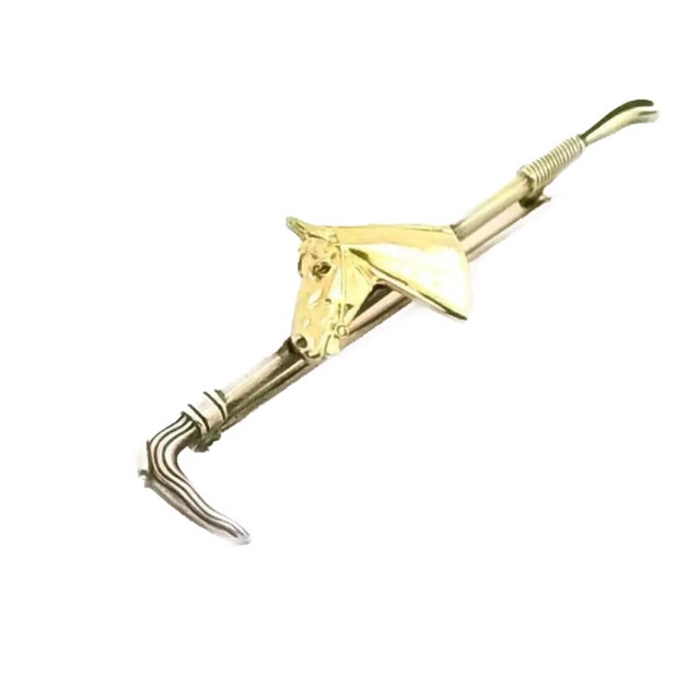 Horse Tie Pin in 10k Yellow Gold For Sale
