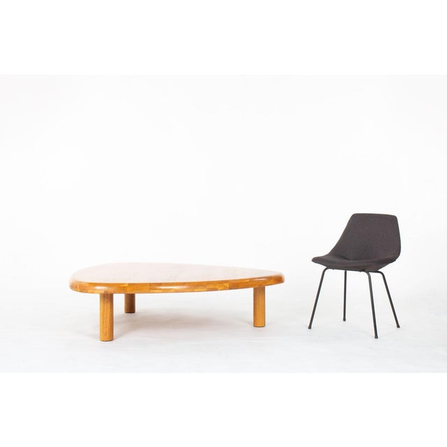 Brown Oak Coffee Table, 1950s For Sale - Image 8 of 9