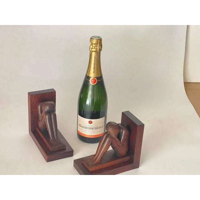 Art Deco Bird Book Ends, France, 1940s, Set of 2 For Sale - Image 6 of 8