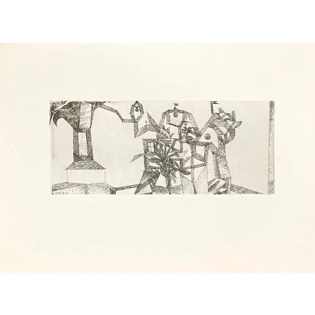 Artist: Paul Klee Country: Swiss / Germany Title: Little Castle in the Air 1915 Medium: Engraving – 15 printed: 1947 by...