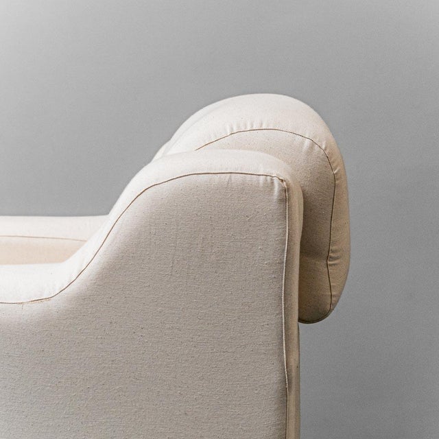 Set of Saporiti Armchairs in Wood and Fabric, 1970s from Saporiti Italia For Sale - Image 11 of 14