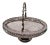 Cake Basket Metal and Crystal Made in England For Sale