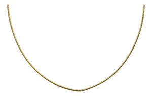 Ladies Italian MILOR Cable Wire Necklace in 14K Yellow Gold