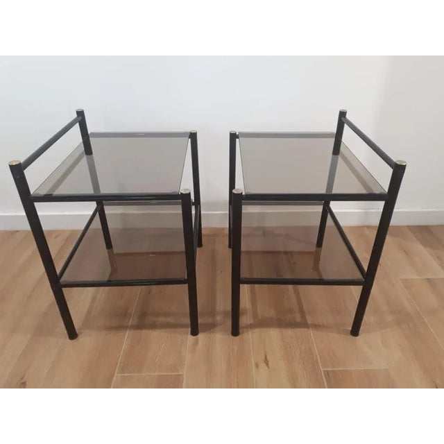Bedside Tables, Italy, 1970s / 80s, Set of 2 For Sale - Image 4 of 6