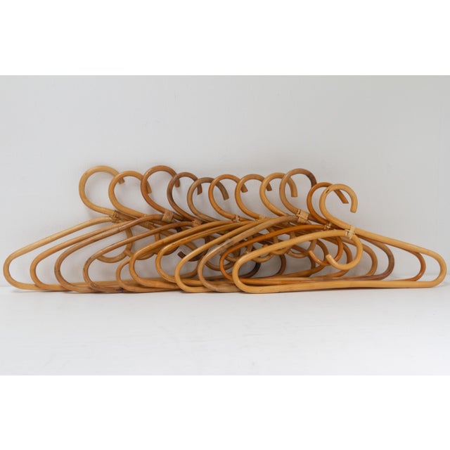 Vintage Italian Bamboo and Rattan Coat Hangers, 1960s, Set of 11 For Sale - Image 13 of 13
