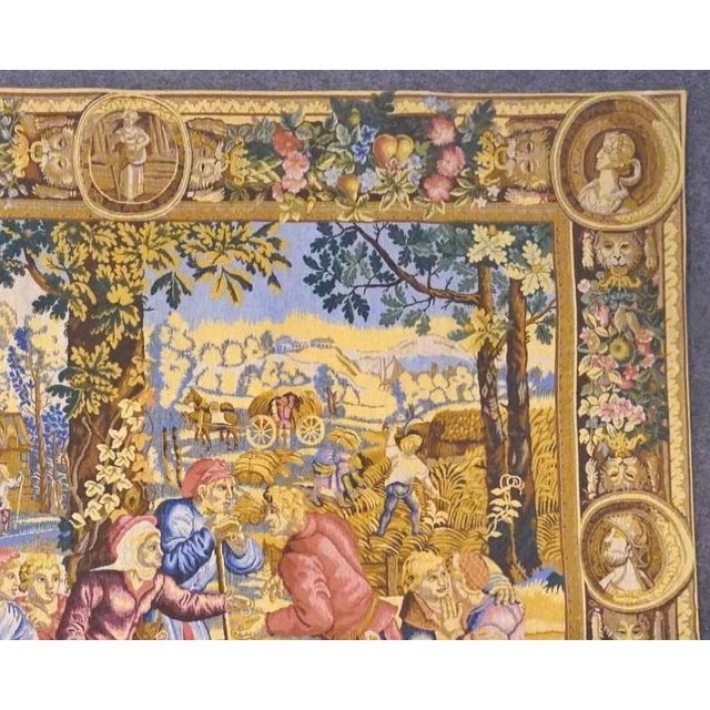Antique Brussels Mechanical Tapestry, 1900s For Sale - Image 5 of 7