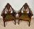 Spanish Revival Armchairs with Carved Crest, 1920s, Set of 2 For Sale - Image 3 of 11