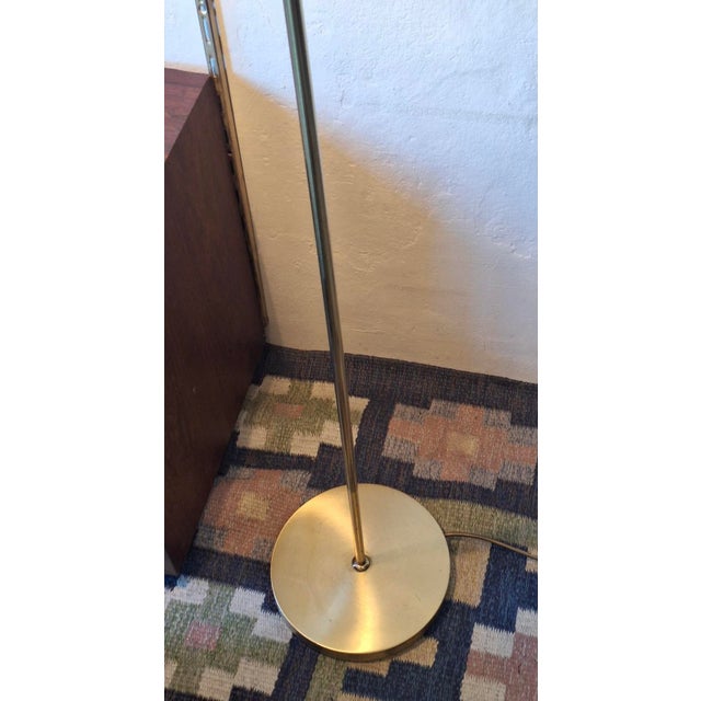 Mid-Century Modern Brass Bankers Adjustable Floor Lamp, 1970s For Sale - Image 9 of 12