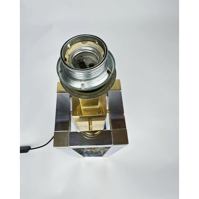 Gold Vintage Table Lamp from WKR, 1970s For Sale - Image 8 of 11