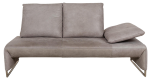 Ramon Leather Two-Seater Gray Sofa from Koinor