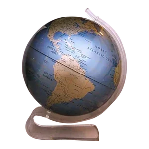 Vintage Replogle Diamond Marquise Series Globe on Lucite Stand