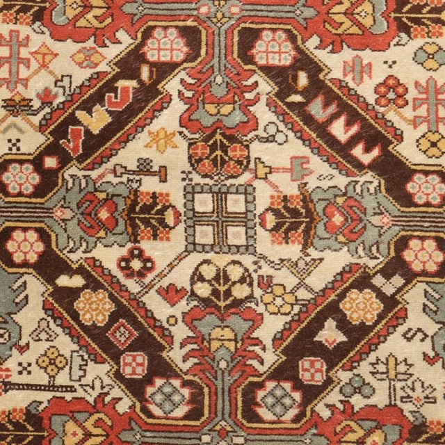 Shirvan Rug in Wool For Sale - Image 4 of 8