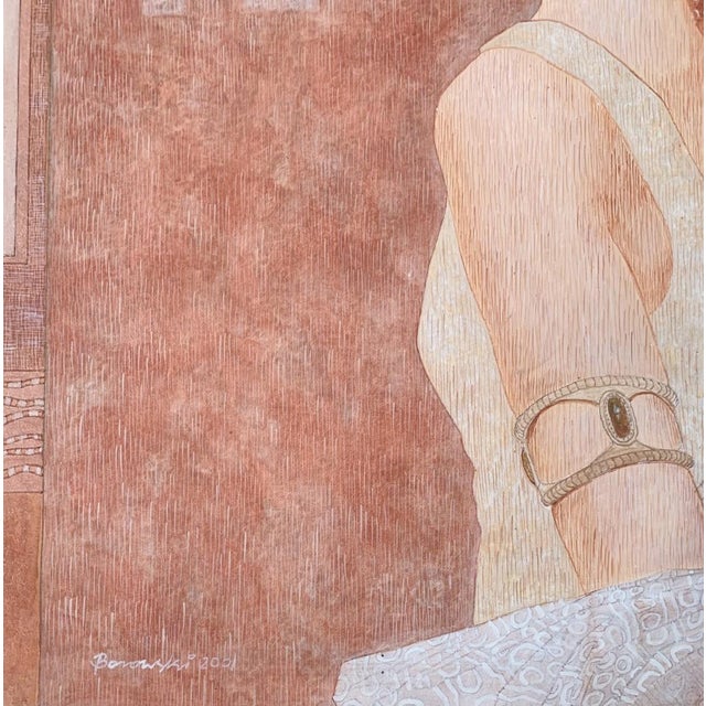 Andrzej Borowski, A Woman from Genova, 2001, Acrylic on Canvas For Sale - Image 3 of 7