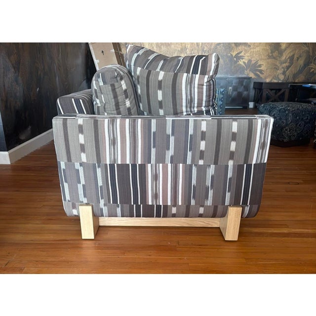 Spanish Revival Alfredo Paredes "Obispo" Sofa Made With Custom-Made Fabric by Kravet for Alfredo For Sale - Image 3 of 4