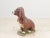 Cast Stone Blood Hound Dog Garden Ornament With Paint, Engand 1950s For Sale - Image 4 of 7