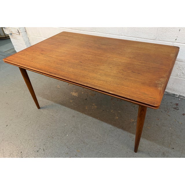 Mid 20th Century Skovmand & Andersen for Moreddi Teak Draw-Leaf Dining Table For Sale - Image 11 of 17