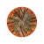 Contemporary Nicolette Mayer Pheasant Feathers Orange 16" Round Pebble Placemats, Set of 4 For Sale - Image 3 of 3