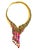 Bochic “Capri” Vintage Diamond, Ruby & Fancy Sapphire Necklace Set 18K & Silver For Sale - Image 10 of 15