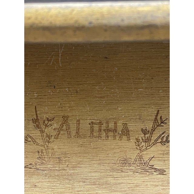 1960s Vintage Dixie Aloha Faux Bamboo Server Bar For Sale - Image 5 of 5