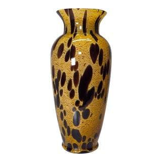Vintage MCM Maestri Vetrai Murano Style Hand Blown Vase For Sale