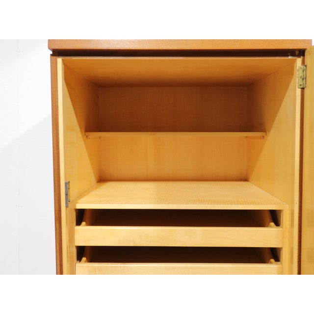 Mid Century Modern Vintage Teak Single Armoire Wardrobe by White and Newton Danish Style For Sale - Image 9 of 15