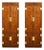 Vintage Henredon Tall Cabinets Campaign Style With Brass Accents, 2 Pieces, Attributed For Sale