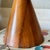 Mid Century Conical Wood and Glass Table Lamps - Set of 2 For Sale - Image 13 of 17