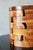 Late 20th Century Late 20th Century Stacked Teak Wood Block Round Pedestal Stool Bench For Sale - Image 5 of 9
