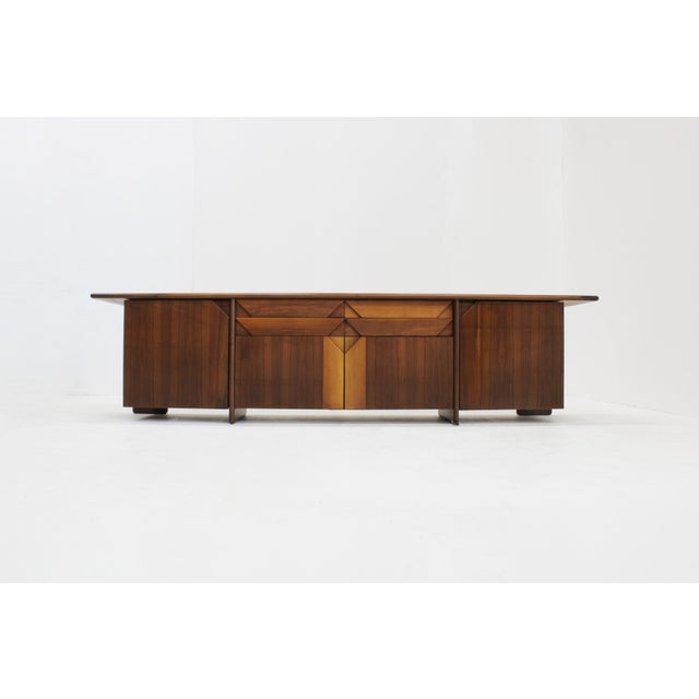 Brown Vintage Sideboard by Tittina Ammannati & Vitelli Giampiero for Catalano, 1960s For Sale - Image 8 of 13