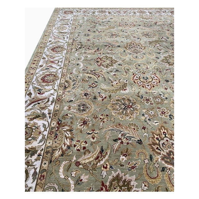 10x14 Indian Agra Area Rug - 106226 For Sale - Image 11 of 15