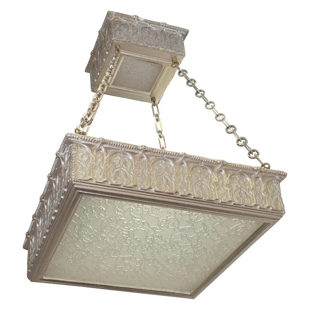 Giltwood Two-Tier Pendant by Carlos Villegas For Sale - Image 9 of 9