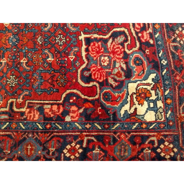 Antique Persian Bidjar Area Rug, Wool Pile, Floral Medallion, Early 1900s For Sale - Image 12 of 12