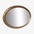 Gold Mirror Oval Shape Very chic, very elegant. Particularly decorative. Beautiful gold-colored gilding, very shiny, with...
