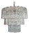 Large Three-Tier Murano Glass Tube Pendant Light from Venini, 1990s For Sale