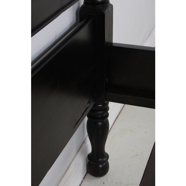 Ralph Lauren King Size Black Plantation Poster Bed For Sale - Image 13 of 16