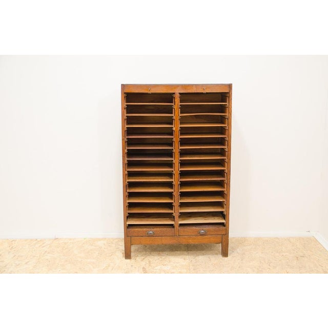 1930s Modernist Roller Blind Cabinet, Czechoslovakia, 1930s For Sale - Image 5 of 18