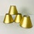 A lovely set of dramatic golden metallic Chandelier Lamp Shades. These are from the 1980s and have very little wear as...