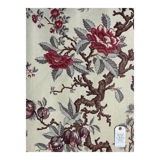 Robert Kime's "Rocca" Flowering Tree Print - 3 Yards For Sale