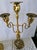 Two Vintage 3 Light Brass Metal churchAltar Candelabra Candlesticks 18" Decor For Sale - Image 12 of 12