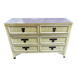 Dixie Shangri-La Vintage Chinoiserie 6-Drawer Dresser For Sale