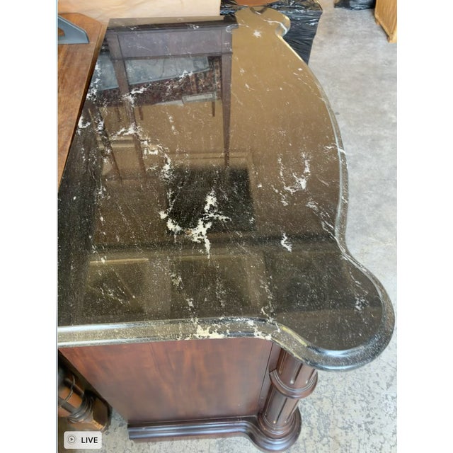 Bernhardt Vintage Bernhardt Grand Savannah 3-Drawer Nightstand/Chest- Excellent Marble Top For Sale - Image 4 of 8