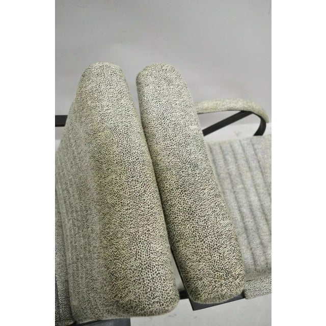 Metal Late 20th Century Vintage Mid Century Art Deco Metal Lounge Arm Chairs by Cal-Style (A) - A Pair For Sale - Image 7 of 12