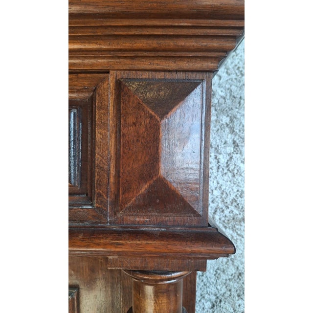 Gold Large 19th Century Louis XVI Carved Wooden Trumeau Mirror For Sale - Image 8 of 12
