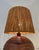 Wood 1970s Round Rattan Lamp with Rope Lampshade in the Style of Adrien Adoux Frida Minet For Sale - Image 7 of 12