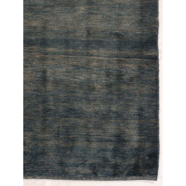 Contemporary Vintage Hand-Knotted Persian Gabbeh Rug 8'8" X 9'3" For Sale - Image 3 of 6