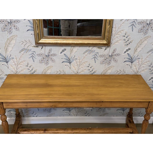 19th Century English Pine Console Table For Sale - Image 4 of 12