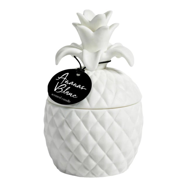 Frisian Ceramic Pineapple Jar Candle, Small For Sale
