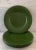 Late 20th Century Set of 5 Gien France Green Charger Plates For Sale - Image 5 of 10