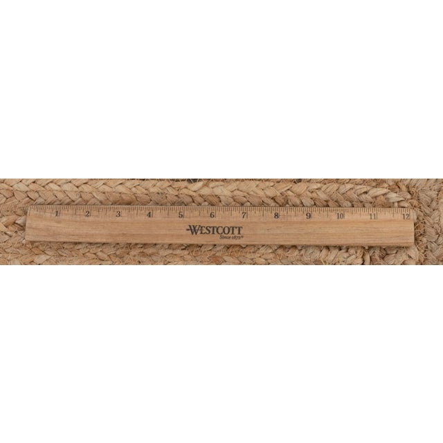 Black Scallop Edge Jute Rug 4x6 Ft. For Sale - Image 9 of 13